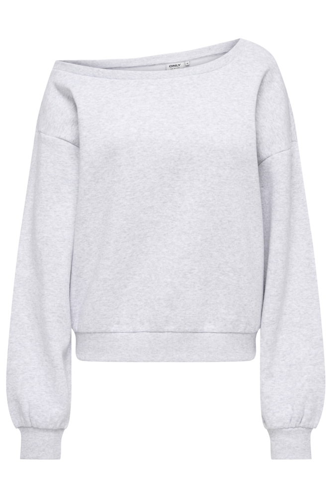 ONLRHINA L/S ONE SHOULDER CC SWT 15361160 LIGHT GREY MELANGE